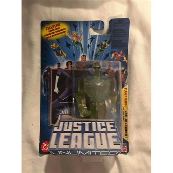 2003 JUSTICE LEAGUE EXCLUSIVE PLANET PATROL MARTIAN MAN HUNTER Mattel - Picture 1 of 2